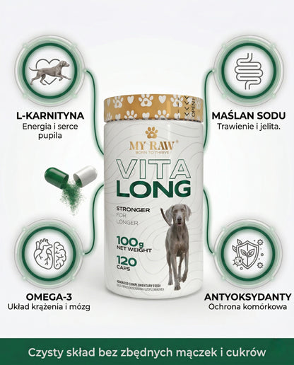 MyRaw Vita Long | Kompleksowe wsparcie i codzienna dawka witalności (120 kaps.)