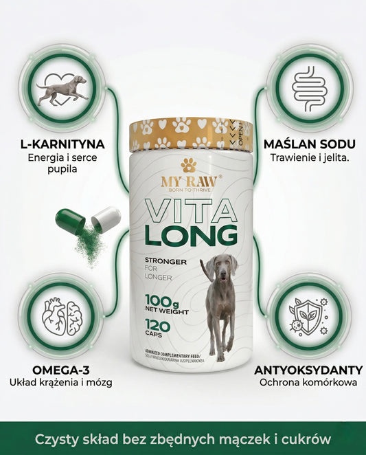 MyRaw Vita Long | Kompleksowe wsparcie i codzienna dawka witalności (120 kaps.)
